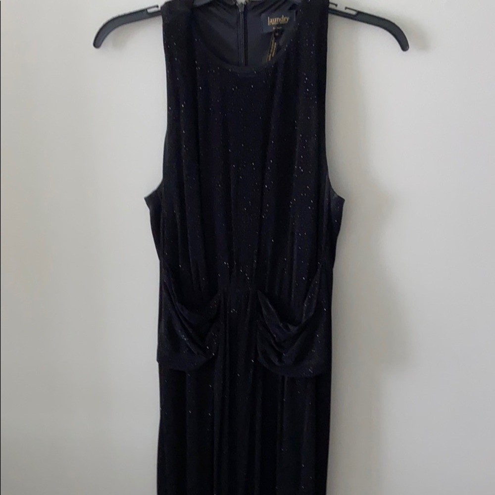 Laundry black sparkle full length dress size 10